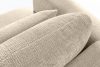 ELOSA Rechte Ecksofa und Sessel im Japandi-Stil cremefarben Chenille cremefarben - Foto 11