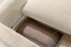 ELOSA Rechte Ecksofa und Sessel im Japandi-Stil cremefarben Chenille cremefarben - Foto 15