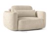 ELOSA Rechte Ecksofa und Sessel im Japandi-Stil cremefarben Chenille cremefarben - Foto 19