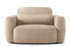 ELOSA Rechte Ecksofa und Sessel im Japandi-Stil beige Chenille beige - Foto 17