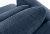 ELOSA Rechte Ecksofa und Sessel im japanischen Stil marineblau Chenille marineblau - Foto 11