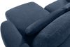 ELOSA Rechte Ecksofa und Sessel im japanischen Stil marineblau Chenille marineblau - Foto 13
