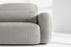 ELOSA Linkes Ecksofa und Sessel im Japandi-Stil hellgrau Chenille hellgrau - Foto 8