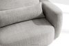 ELOSA Linkes Ecksofa und Sessel im Japandi-Stil hellgrau Chenille hellgrau - Foto 9