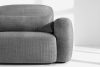 ELOSA Linkes Ecksofa und Sessel im Japandi-Stil dunkelgrau Chenille dunkelgrau - Foto 8