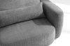ELOSA Linkes Ecksofa und Sessel im Japandi-Stil dunkelgrau Chenille dunkelgrau - Foto 9