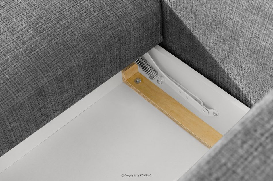 ELOSA Linkes Ecksofa und Sessel im Japandi-Stil dunkelgrau Chenille dunkelgrau - Foto 14