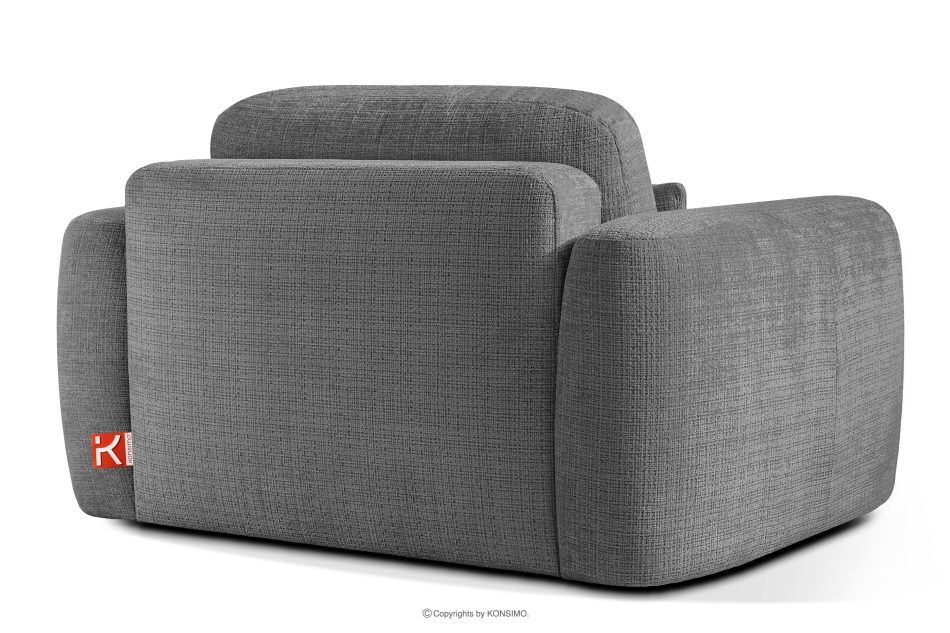 ELOSA Linkes Ecksofa und Sessel im Japandi-Stil dunkelgrau Chenille dunkelgrau - Foto 19
