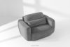 ELOSA Linkes Ecksofa und Sessel im Japandi-Stil dunkelgrau Chenille dunkelgrau - Foto 25