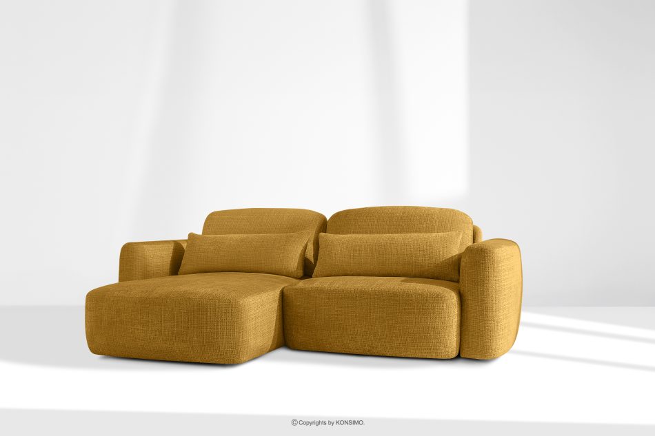 ELOSA Linkes Ecksofa und Sessel im japanischen Stil gelb gelb - Foto 27