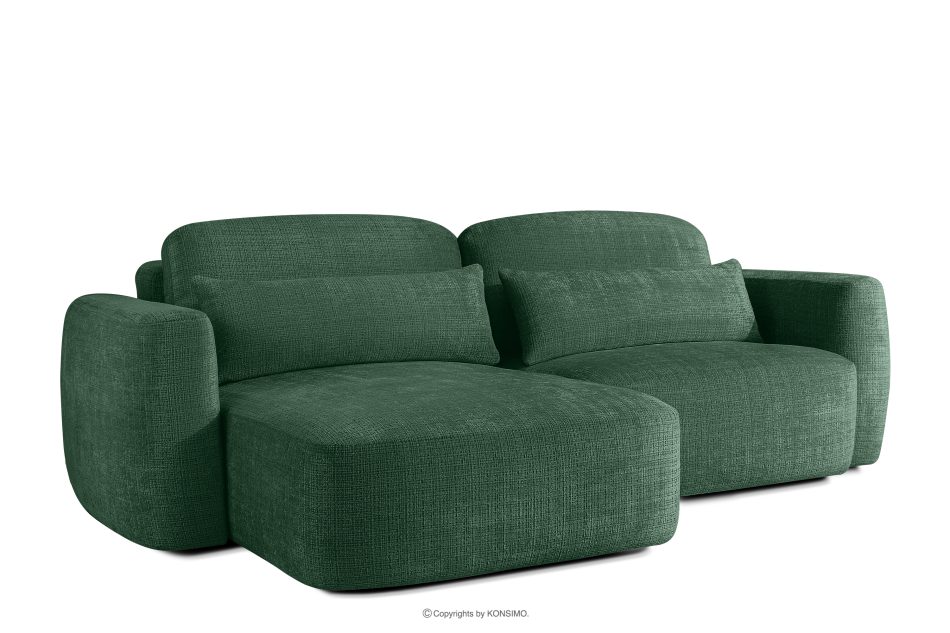 ELOSA Linkes Ecksofa und Sessel im japanischen Stil grün grün - Foto 3