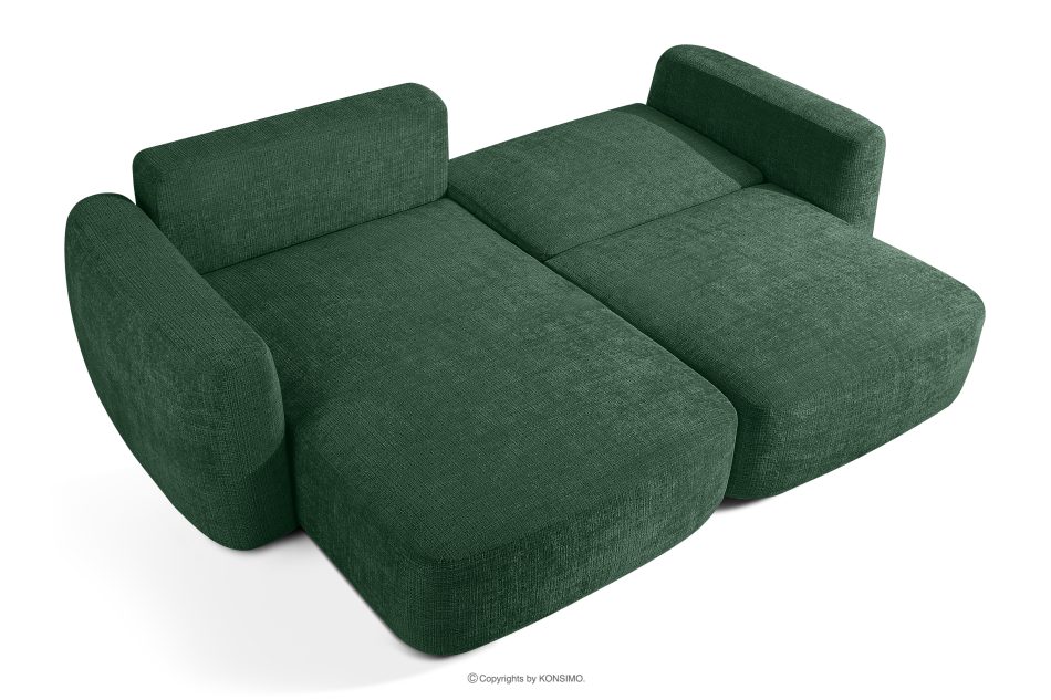 ELOSA Linkes Ecksofa und Sessel im japanischen Stil grün grün - Foto 5
