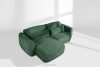 ELOSA Linkes Ecksofa und Sessel im japanischen Stil grün grün - Foto 26
