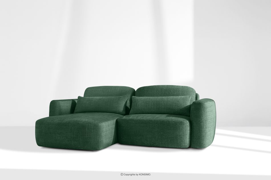 ELOSA Linkes Ecksofa und Sessel im japanischen Stil grün grün - Foto 27
