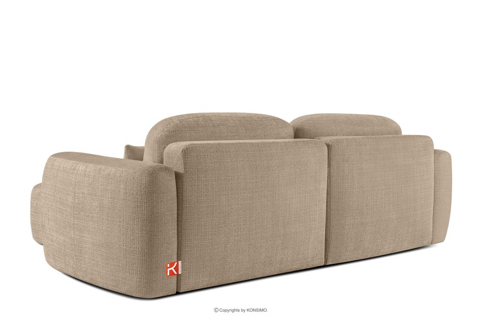 ELOSA Linkes Ecksofa und Sessel im Japandi-Stil beige Chenille beige - Foto 6