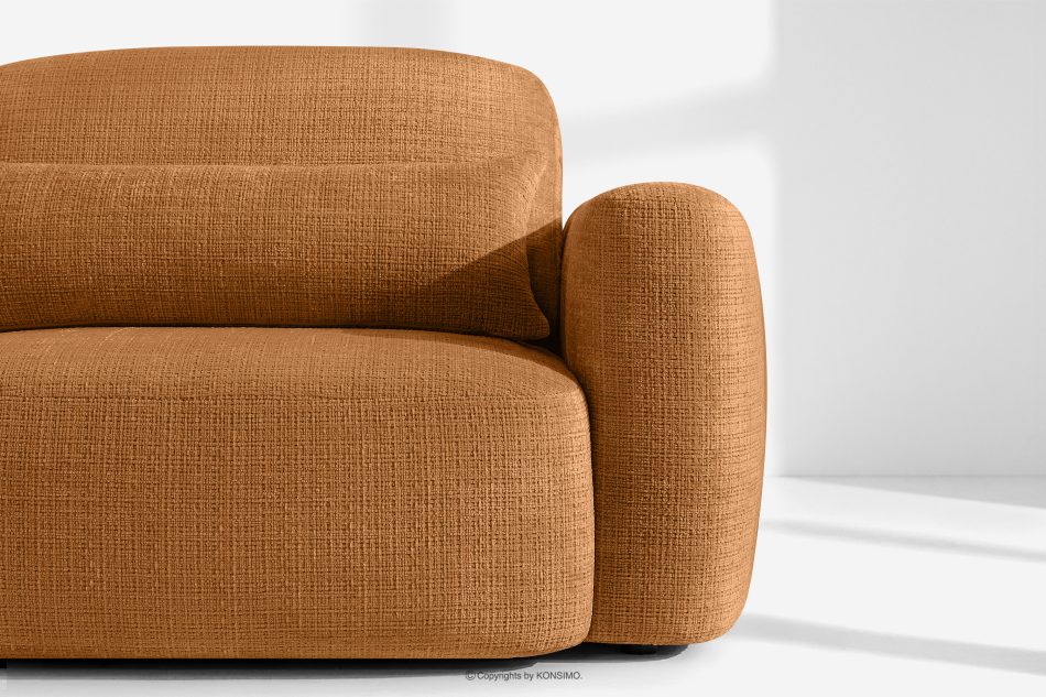 ELOSA Linkes Ecksofa und Sessel im japanischen Stil rot rot - Foto 7