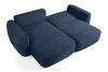 ELOSA Linkes Ecksofa und Sessel im japanischen Stil marineblau Chenille marineblau - Foto 6