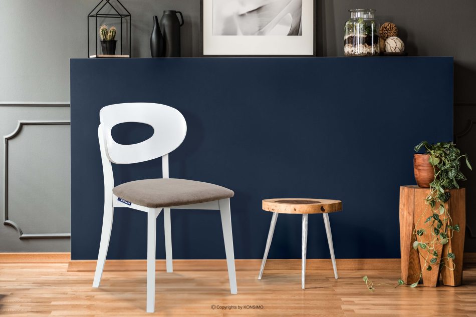 TANER Stuhl beżowy/biały - Foto 1