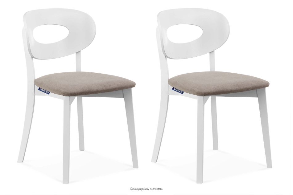 TANER Stuhl 2 tlg. beżowy/biały - Foto 0