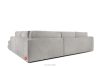 VERUS Weiches Ecksofa für das Wohnzimmer Chenille-Stoff rechts hellgrau hellgrau - Foto 5