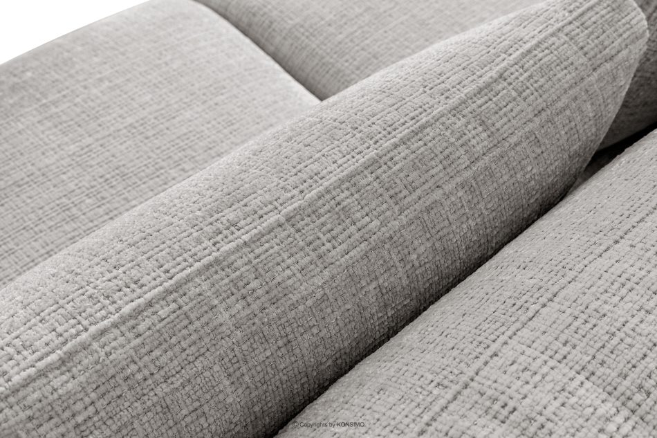 VERUS Weiches Ecksofa für das Wohnzimmer Chenille-Stoff rechts hellgrau hellgrau - Foto 7