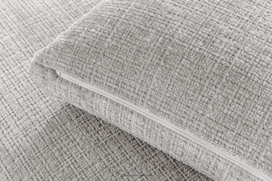 VERUS Weiches Ecksofa für das Wohnzimmer Chenille-Stoff rechts hellgrau hellgrau - Foto 9