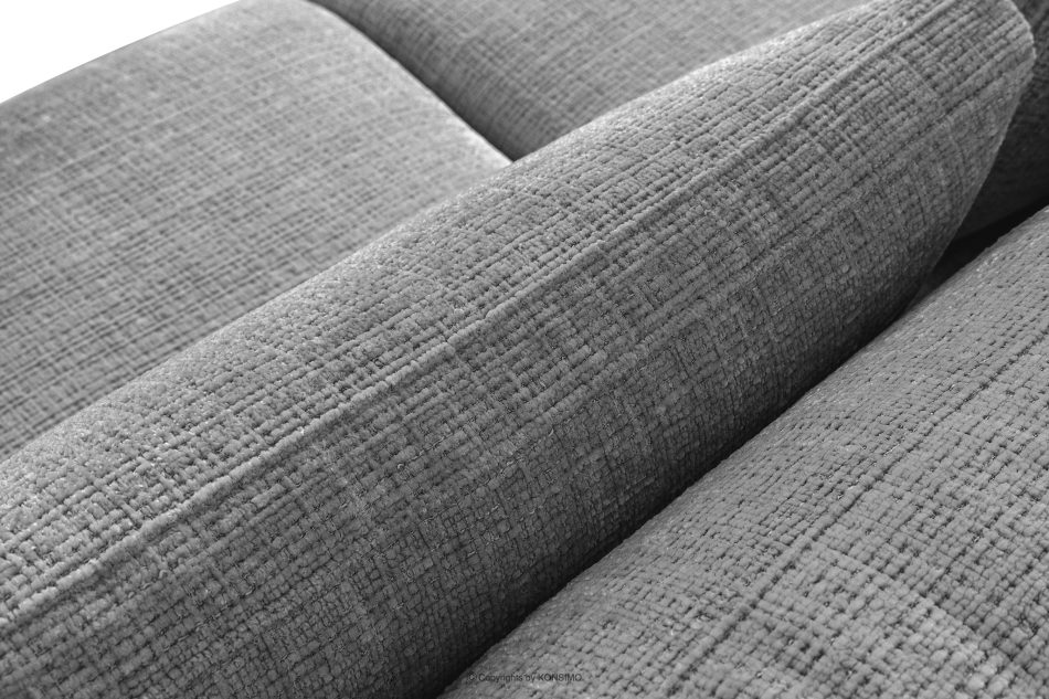 VERUS Weiches Ecksofa für das Wohnzimmer Chenille-Stoff rechts dunkelgrau dunkelgrau - Foto 7