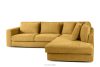 VERUS Weiches Ecksofa aus Chenille-Stoff rechts gelb gelb - Foto 4