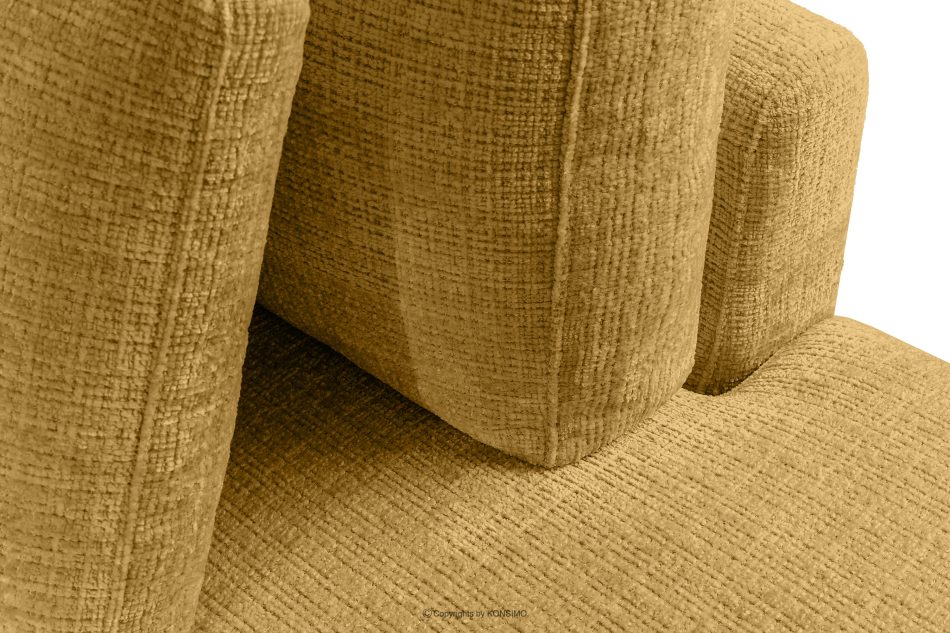 VERUS Weiches Ecksofa aus Chenille-Stoff rechts gelb gelb - Foto 8