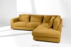 VERUS Weiches Ecksofa aus Chenille-Stoff rechts gelb gelb - Foto 19