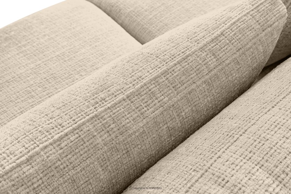 VERUS Weiches Ecksofa für das Wohnzimmer Chenille-Stoff rechts cremefarben cremefarben - Foto 7