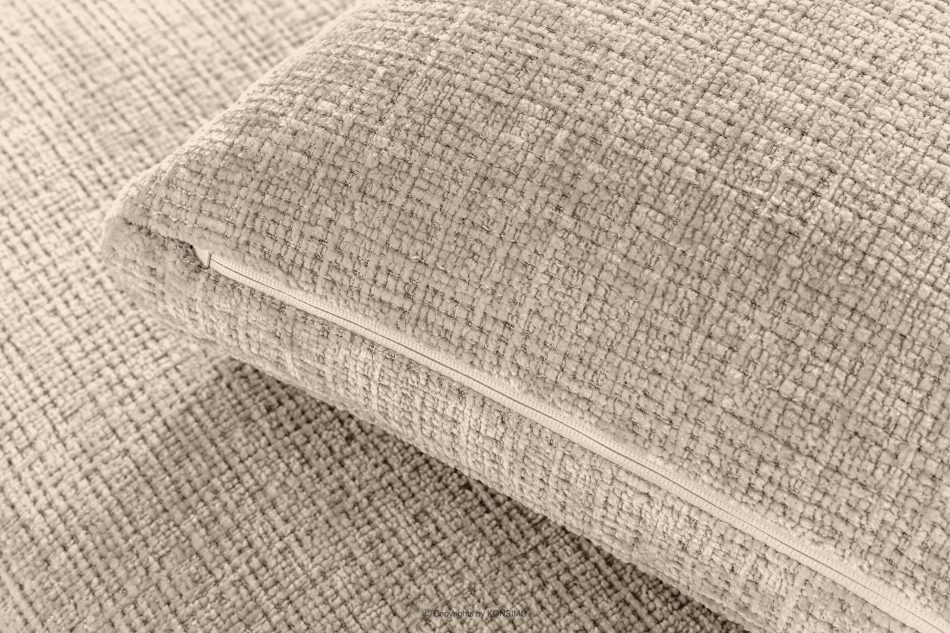 VERUS Weiches Ecksofa für das Wohnzimmer Chenille-Stoff rechts cremefarben cremefarben - Foto 9