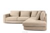 VERUS Weiches Ecksofa für das Wohnzimmer Chenille-Stoff rechts beige beige - Foto 4