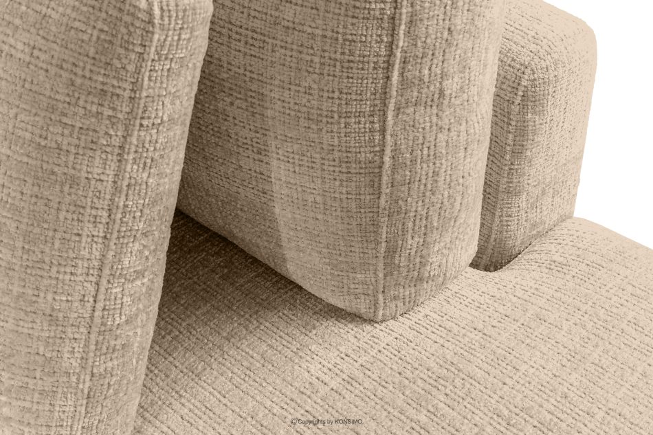 VERUS Weiches Ecksofa für das Wohnzimmer Chenille-Stoff rechts beige beige - Foto 8