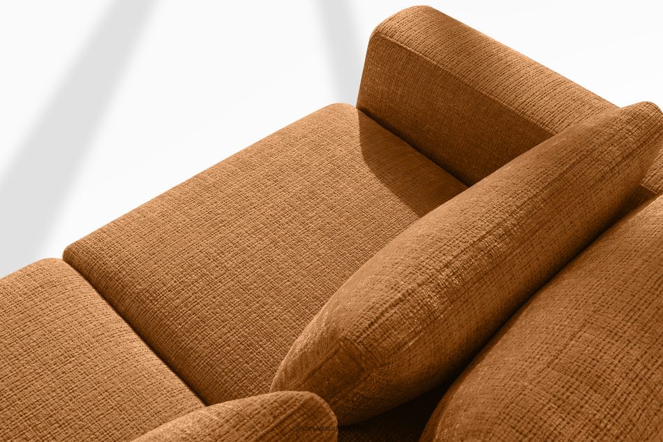 VERUS Weiches Ecksofa aus Chenille-Stoff rechts rot rot - Foto 6