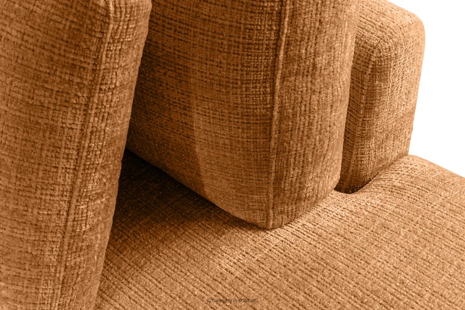 VERUS Weiches Ecksofa aus Chenille-Stoff rechts rot rot - Foto 8