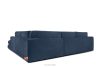 VERUS Weiches Ecksofa aus Chenille-Stoff rechts dunkelblau marineblau - Foto 5