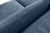 VERUS Weiches Ecksofa aus Chenille-Stoff rechts dunkelblau marineblau - Foto 8