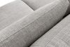 VERUS Großes bequemes Ecksofa für das Wohnzimmer Chenille-Stoff rechts hellgrau hellgrau - Foto 8
