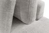 VERUS Großes bequemes Ecksofa für das Wohnzimmer Chenille-Stoff rechts hellgrau hellgrau - Foto 9