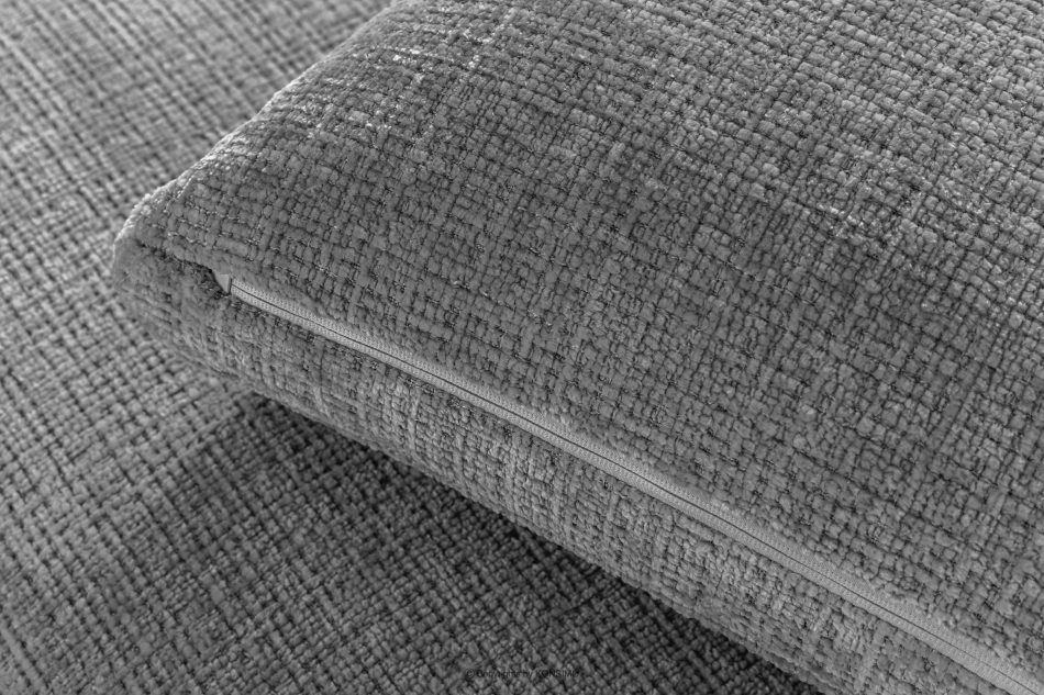 VERUS Großes bequemes Ecksofa für das Wohnzimmer Chenille-Stoff rechts dunkelgrau dunkelgrau - Foto 9