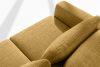VERUS Großes Ecksofa für das Wohnzimmer aus Chenille-Stoff rechts gelb gelb - Foto 7