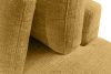 VERUS Großes Ecksofa für das Wohnzimmer aus Chenille-Stoff rechts gelb gelb - Foto 9