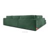 VERUS Großes Ecksofa aus Chenille-Stoff links grün grün - Foto 5