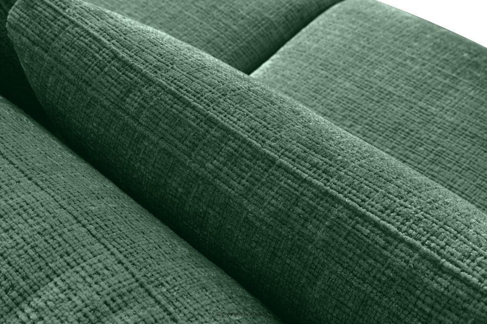 VERUS Großes Ecksofa aus Chenille-Stoff links grün grün - Foto 7