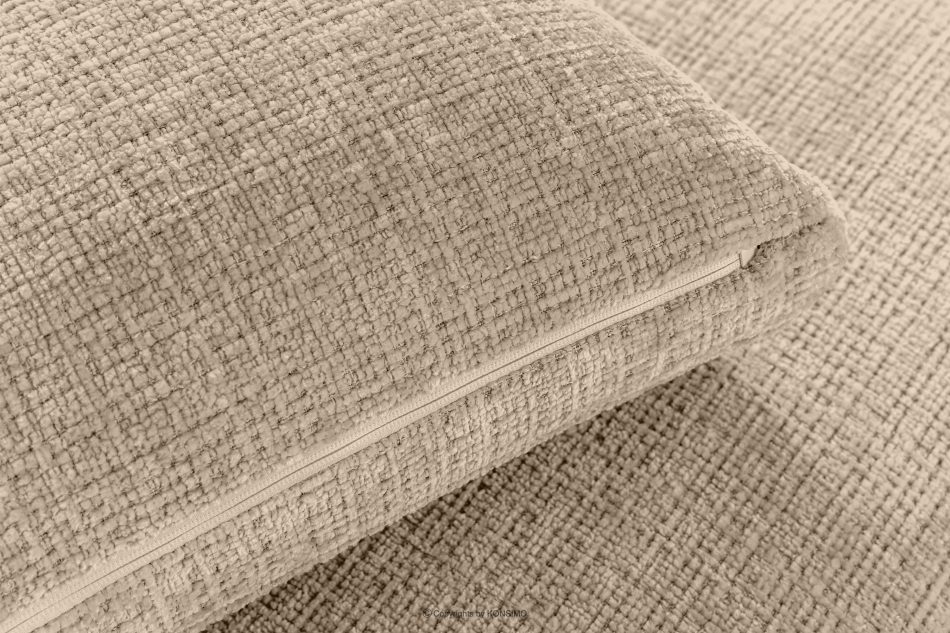 VERUS Großes Ecksofa für das Wohnzimmer Chenille-Stoff links beige beige - Foto 9