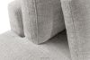 VERUS Große bequeme Ecksofa für das Wohnzimmer Chenille-Stoff links hellgrau hellgrau - Foto 9