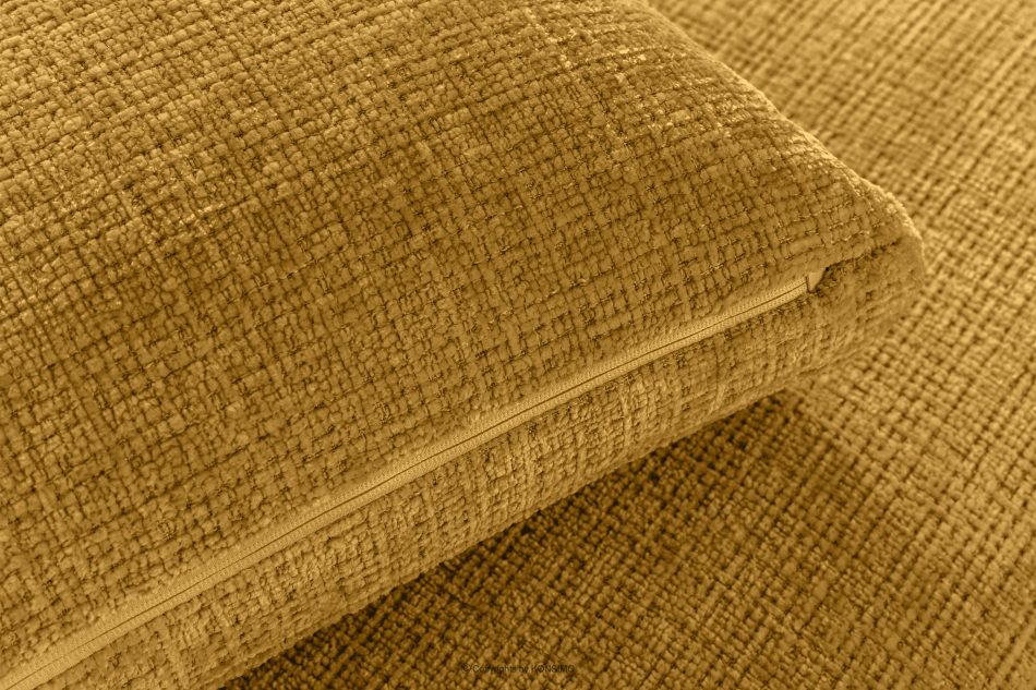 VERUS Großes Ecksofa für das Wohnzimmer aus Chenille-Stoff links gelb gelb - Foto 9