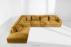 VERUS Großes Ecksofa für das Wohnzimmer aus Chenille-Stoff links gelb gelb - Foto 20