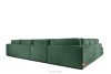 VERUS Großes Ecksofa für das Wohnzimmer aus Chenille-Stoff links grün grün - Foto 5